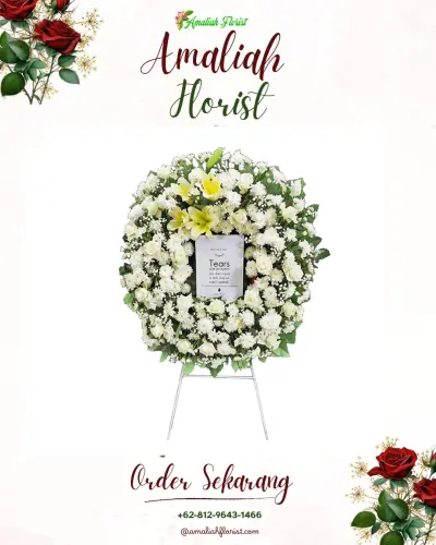 Krans Bunga Duka Cita di Wanaraja